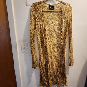 Animal print vintage silk jacket/cover - SLIGHTLY USED